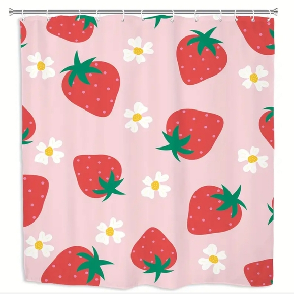 Accents | New Strawberry Strawberries Shower Curtain 72 | Poshmark